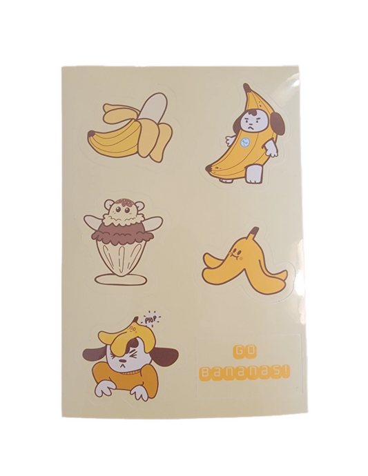 Go Bananas! Vinyl Sticker Sheet